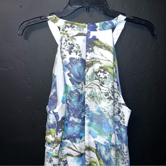 Lovely By Adrianna papel Sleeveless, high neck, 12 multi color, blue knee length - Picture 8 of 10
